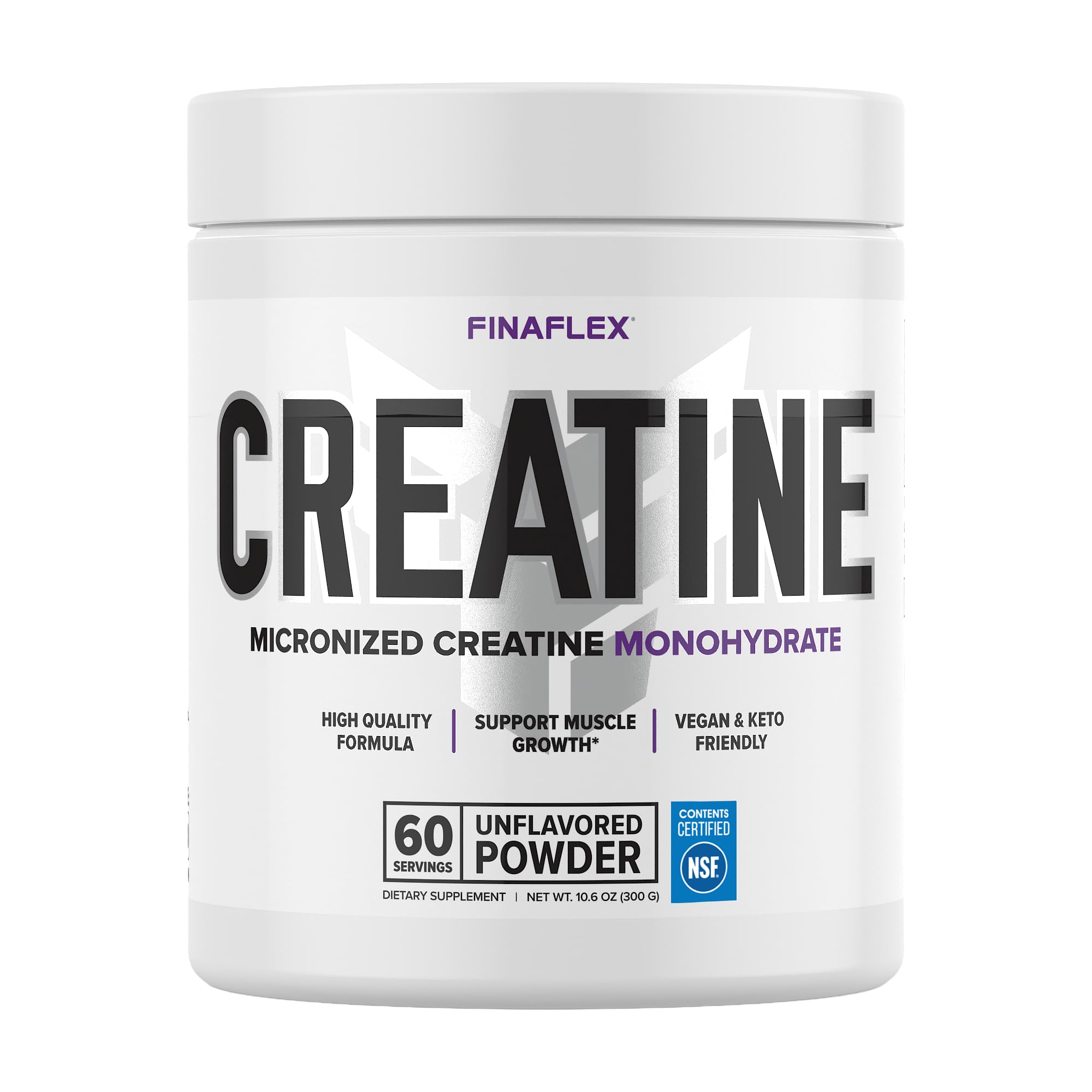 FINAFLEX Creatina Pura Monohidratada en bote, potencia la fuerza muscular.