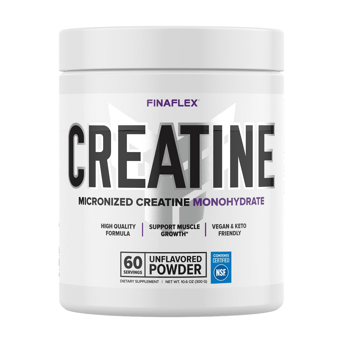 FINAFLEX Creatina Pura Monohidratada en bote, potencia la fuerza muscular.