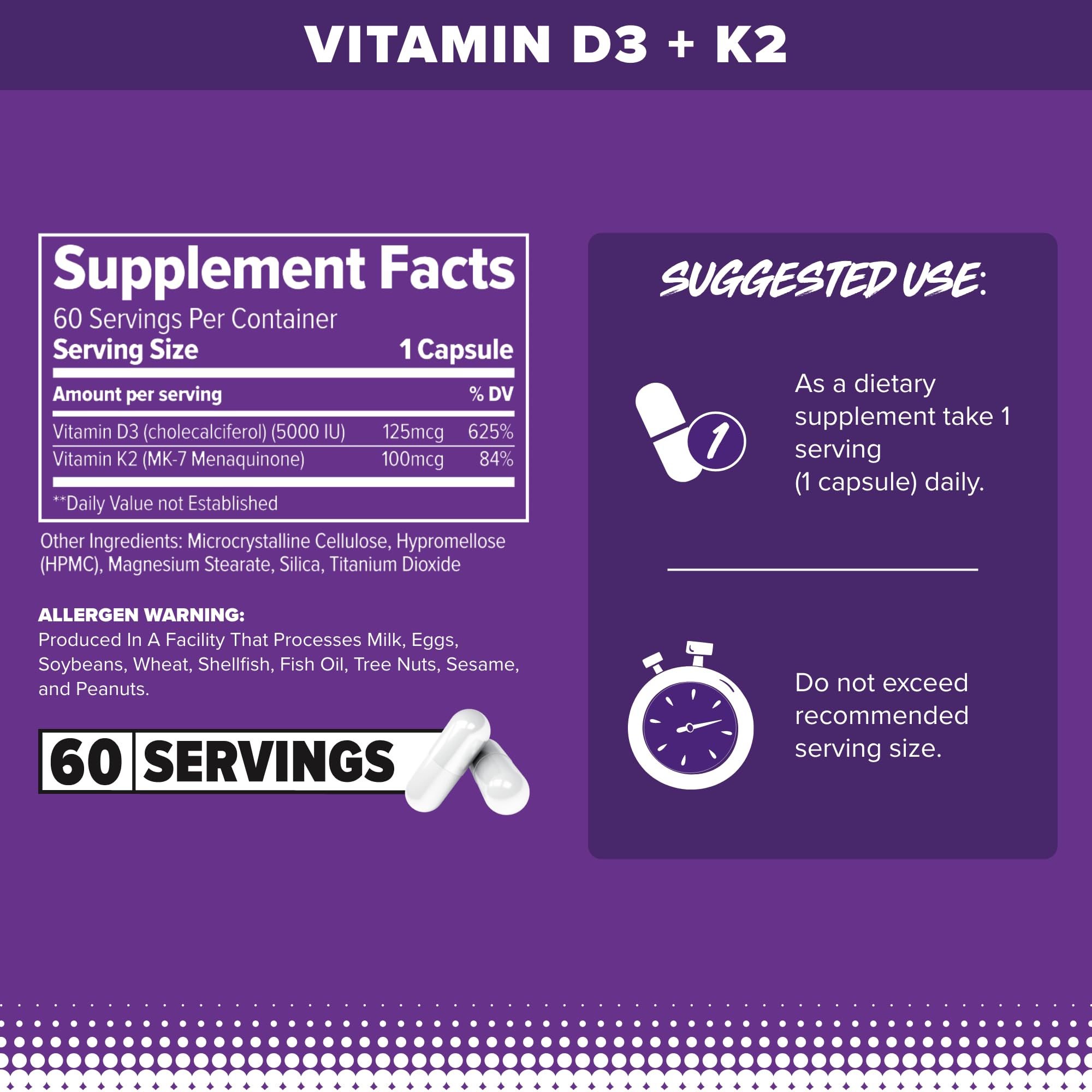 FINAFLEX Vitamina D3 y K2, impulso inmune: apoyo al sistema inmunitario.