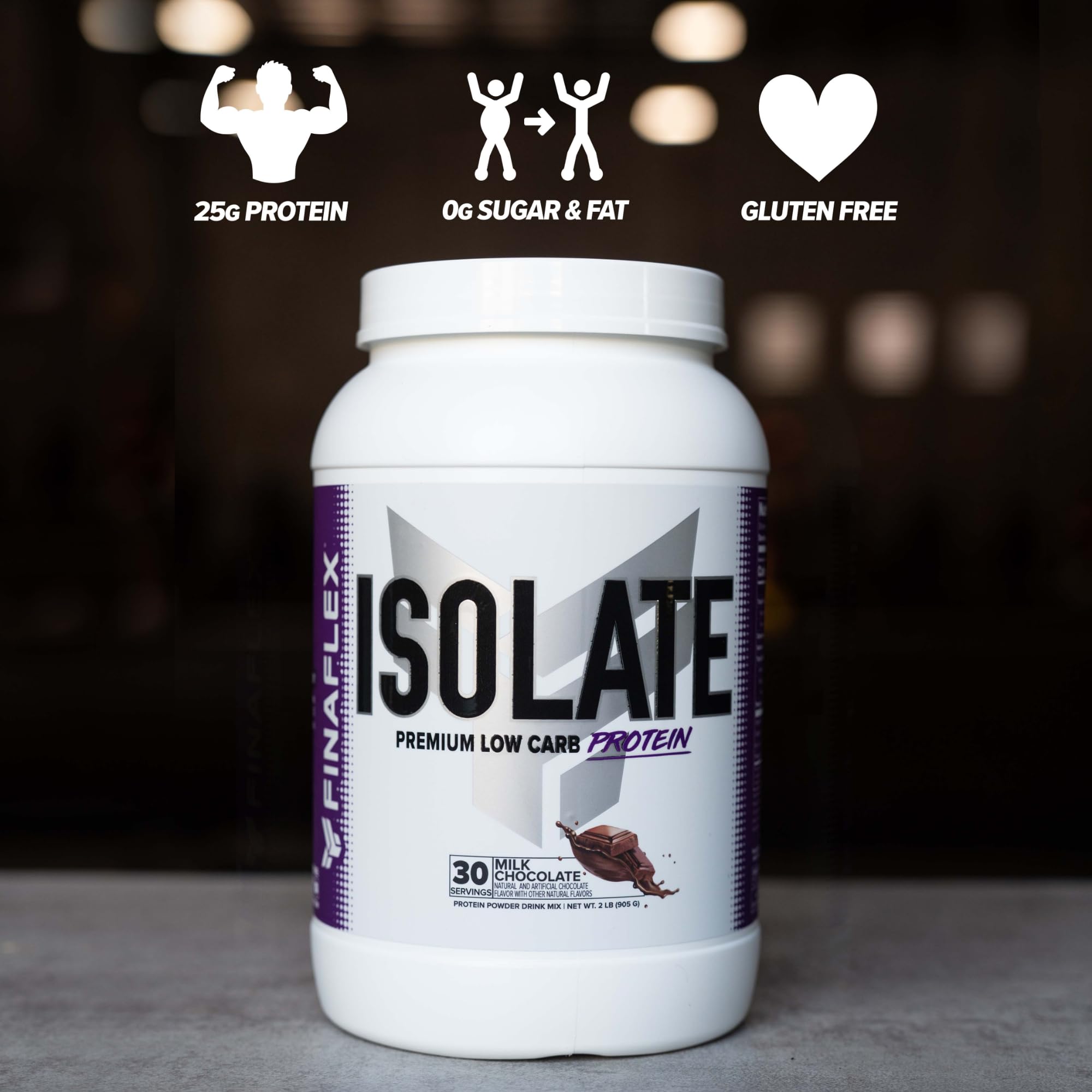 FINAFLEX Isolate Chocolate pudin-cremoso; snack proteico rápido.