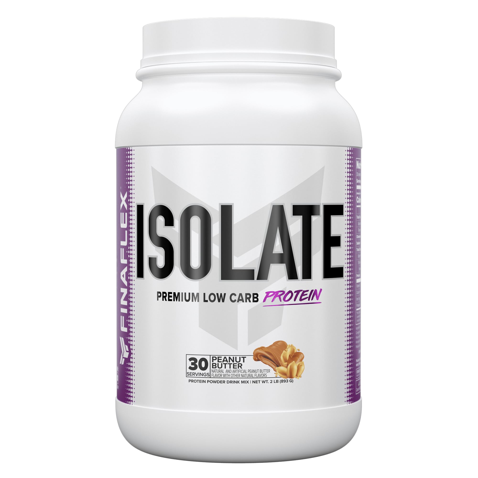 FINAFLEX ISOLATE, embalaje con mantequilla de cacahuete, ideal para control de porciones proteicas.