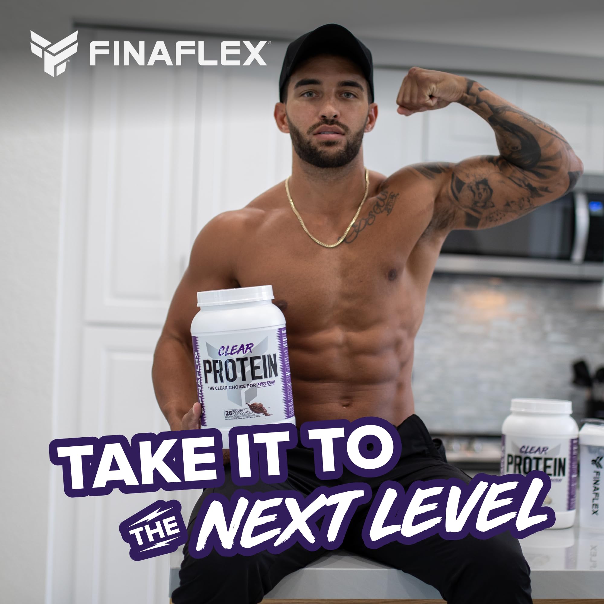 FINAFLEX Proteína Clara, cucharada versátil para batidos diarios y snacks.