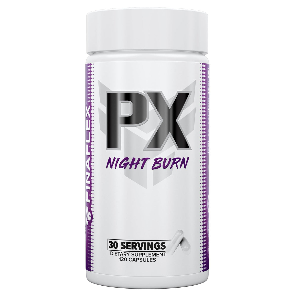 FINAFLEX PX NIGHT BURN botella con cápsulas para quema de grasa sin estimulantes