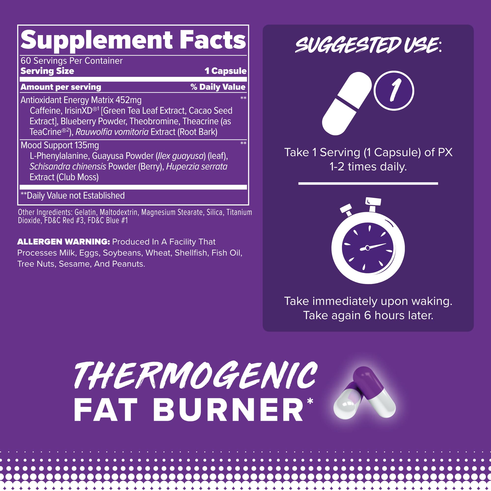 FINAFLEX PX Pro Xanthine, cápsulas, apoyo al control del apetito.