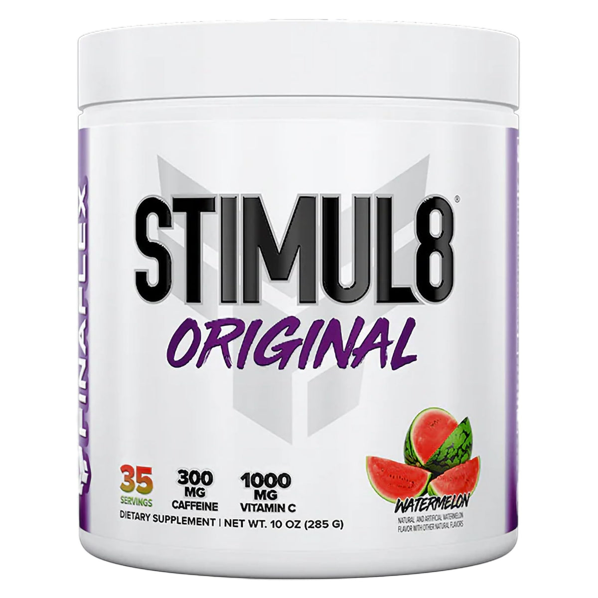 FINAFLEX STIMUL8 en bote sabor sandía para energía pre-entrenamiento.