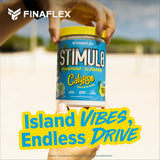 FINAFLEX STIMUL8 CALYPSO, vaso con polvo, energía sostenida para sesiones largas.