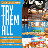 Anabar FINAL BOSS: sabor mantequilla de maní, barra proteica práctica para entrenamiento.