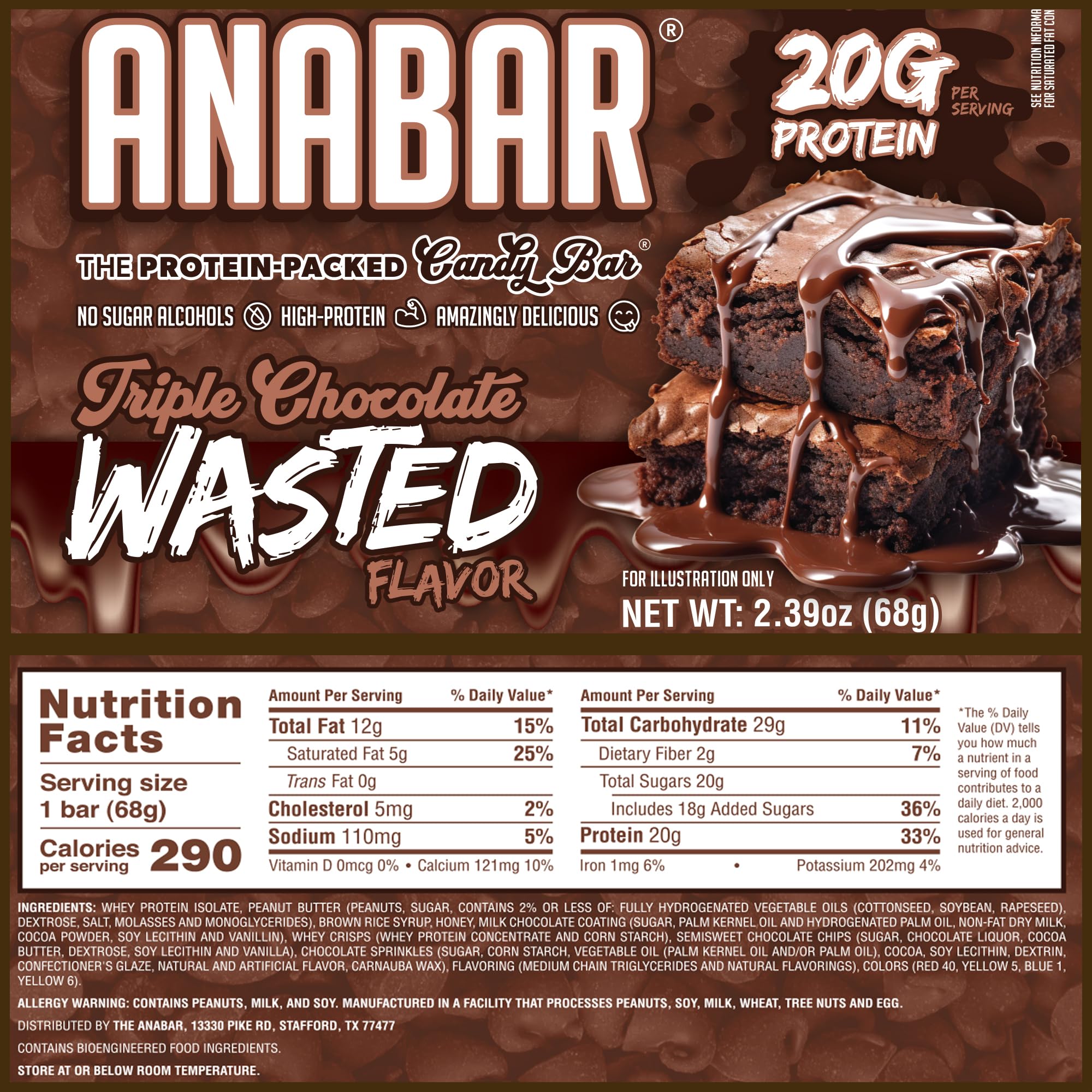 ANABAR Cobertura de chocolate auténtico para un sabor real y placentero.