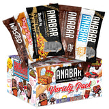 Anabar muestrario: caja con 6 barras proteicas para merienda diaria.