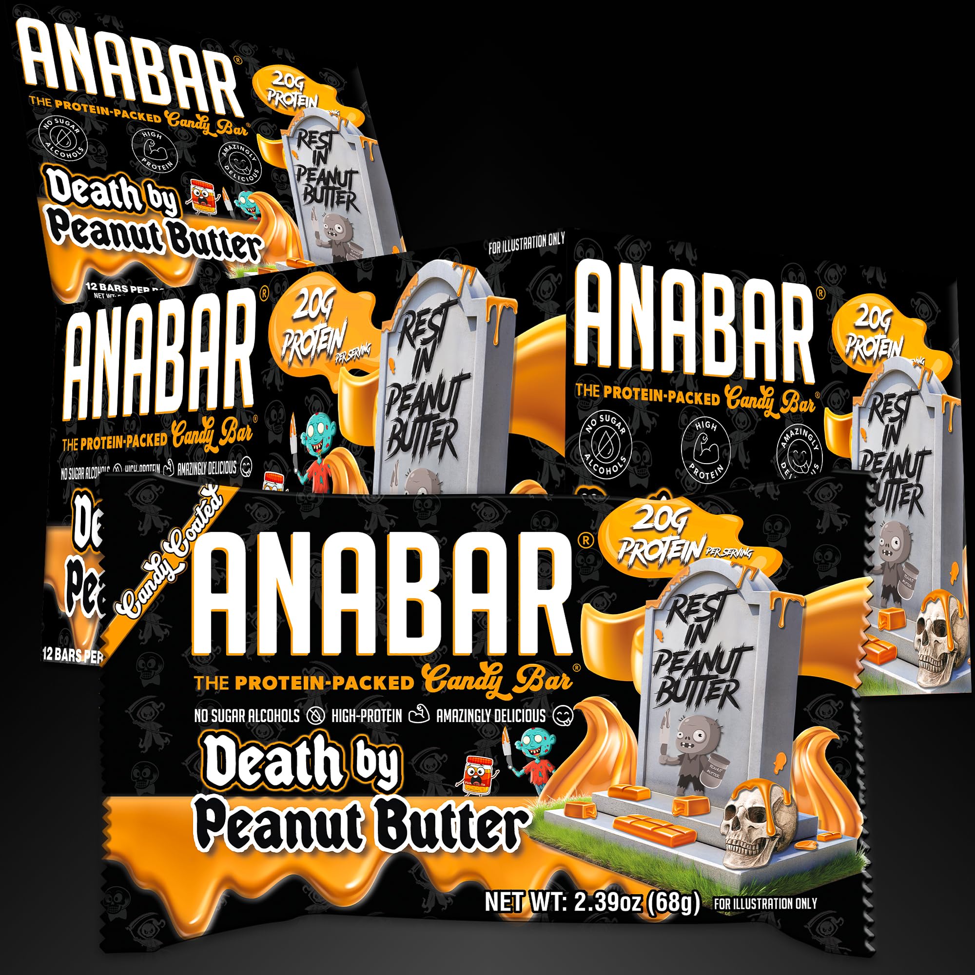 Caja de 12 barritas Anabar, opción conveniente para compartir o llevar.