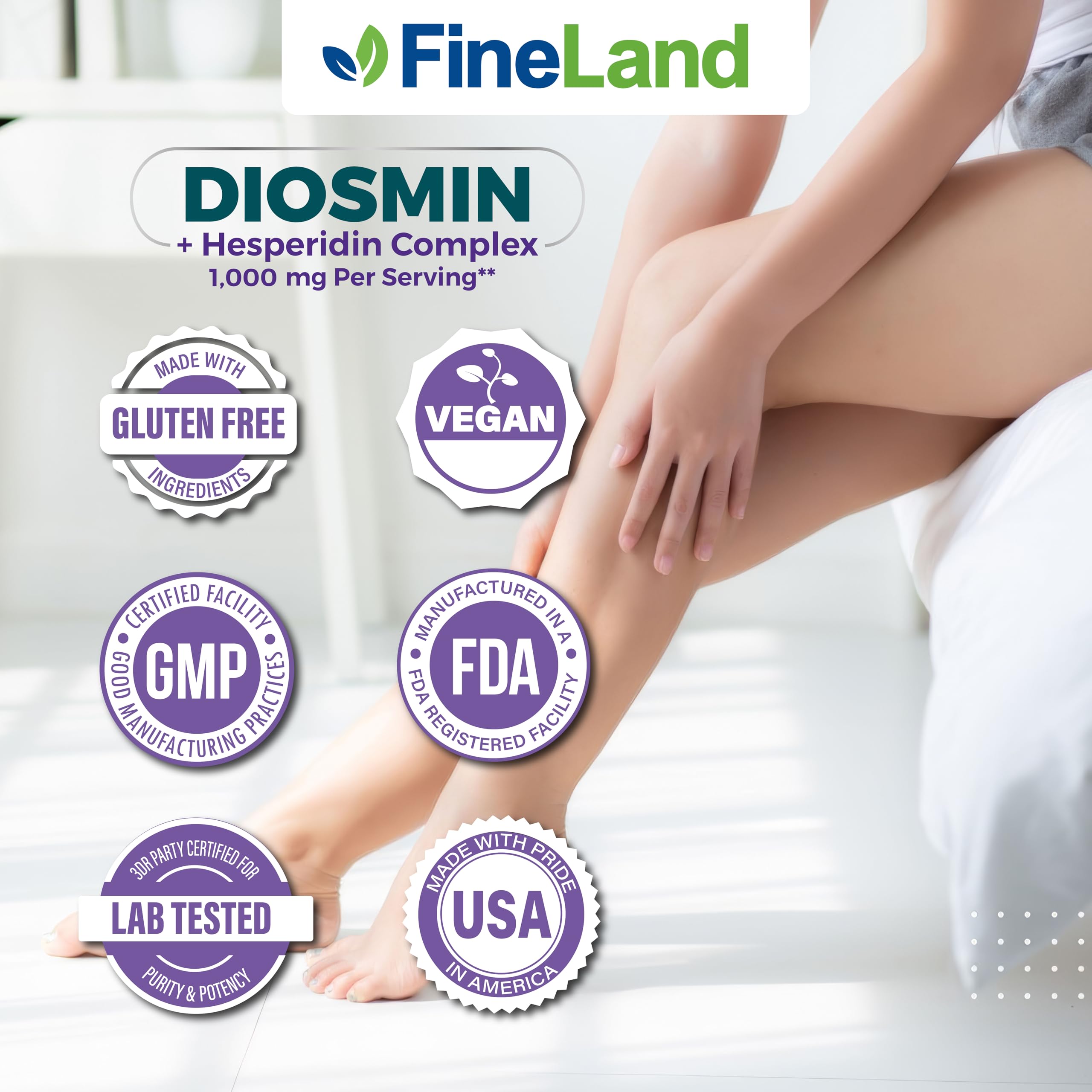 FineLand Diosmín Hesperidina: guía de dosis para consumo diario seguro.