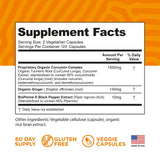 Bioperine pimienta negra de FineVine Organics mejora la absorción de curcumina.