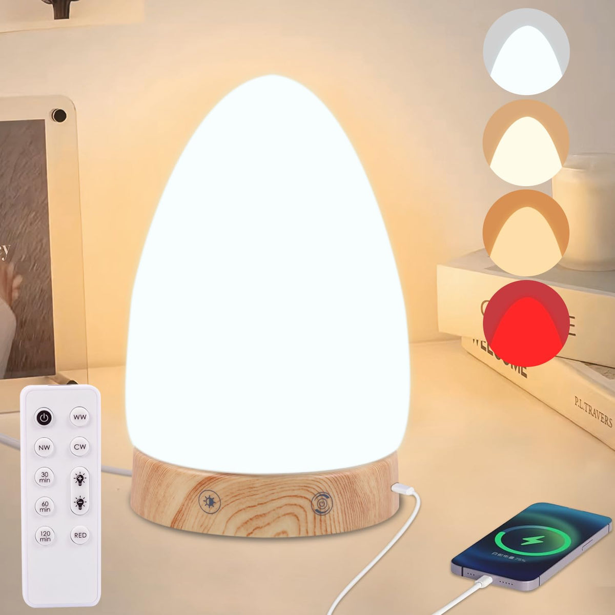 Finezeal lampara luz solar 10000 lux frontal para energizar tareas
