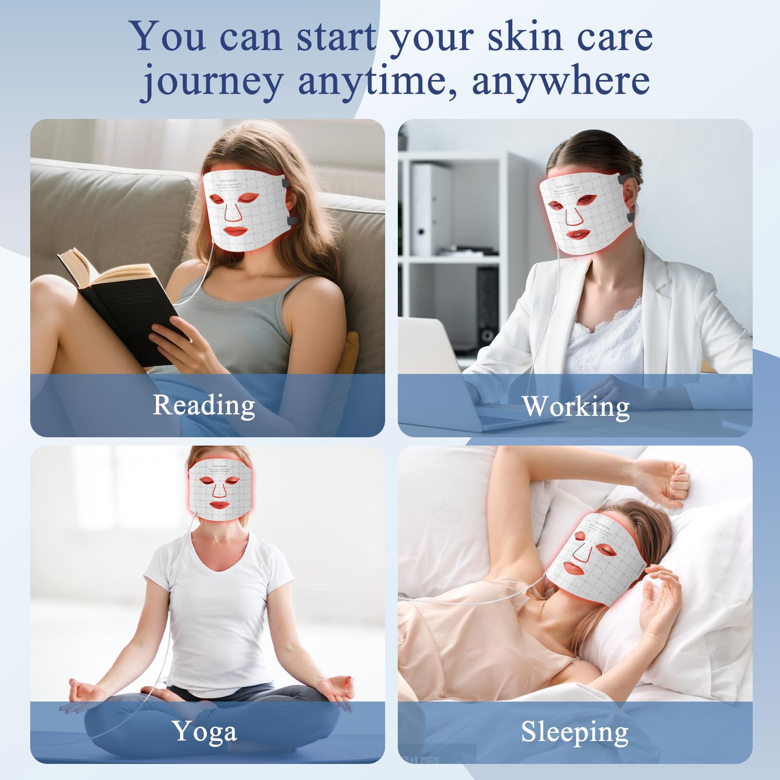 Fiogeo portátil para viaje, tratamiento facial cómodo en cualquier lugar