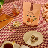 Fiome Bocados sabor mantequilla de maní, merienda sabrosa y saludable.