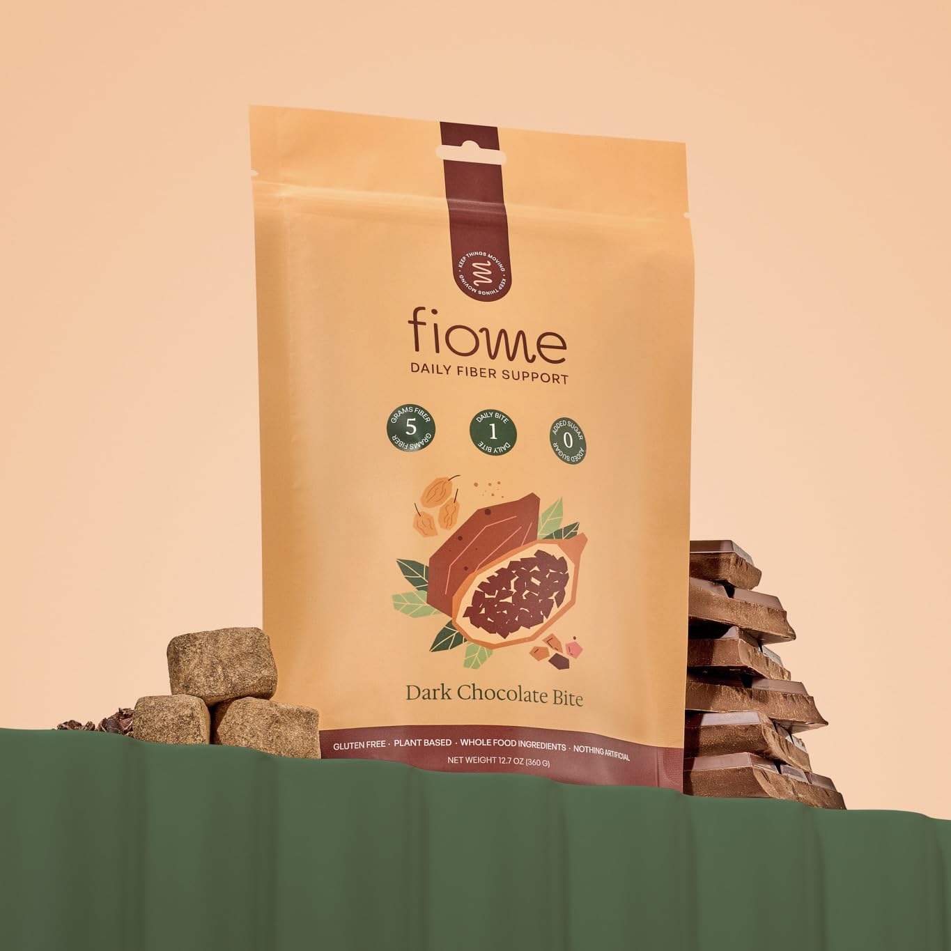 Fiome Fiber Bites: textura suave, experiencia agradable para incorporar fibra.