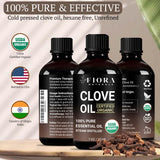 Fiora Naturals Aceite de Clavo - cuidado de la piel; uso suave en cosmética casera