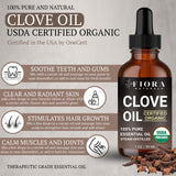 Fiora Naturals Aceite de Clavo - gotero; ideal para difusor y mezclas caseras