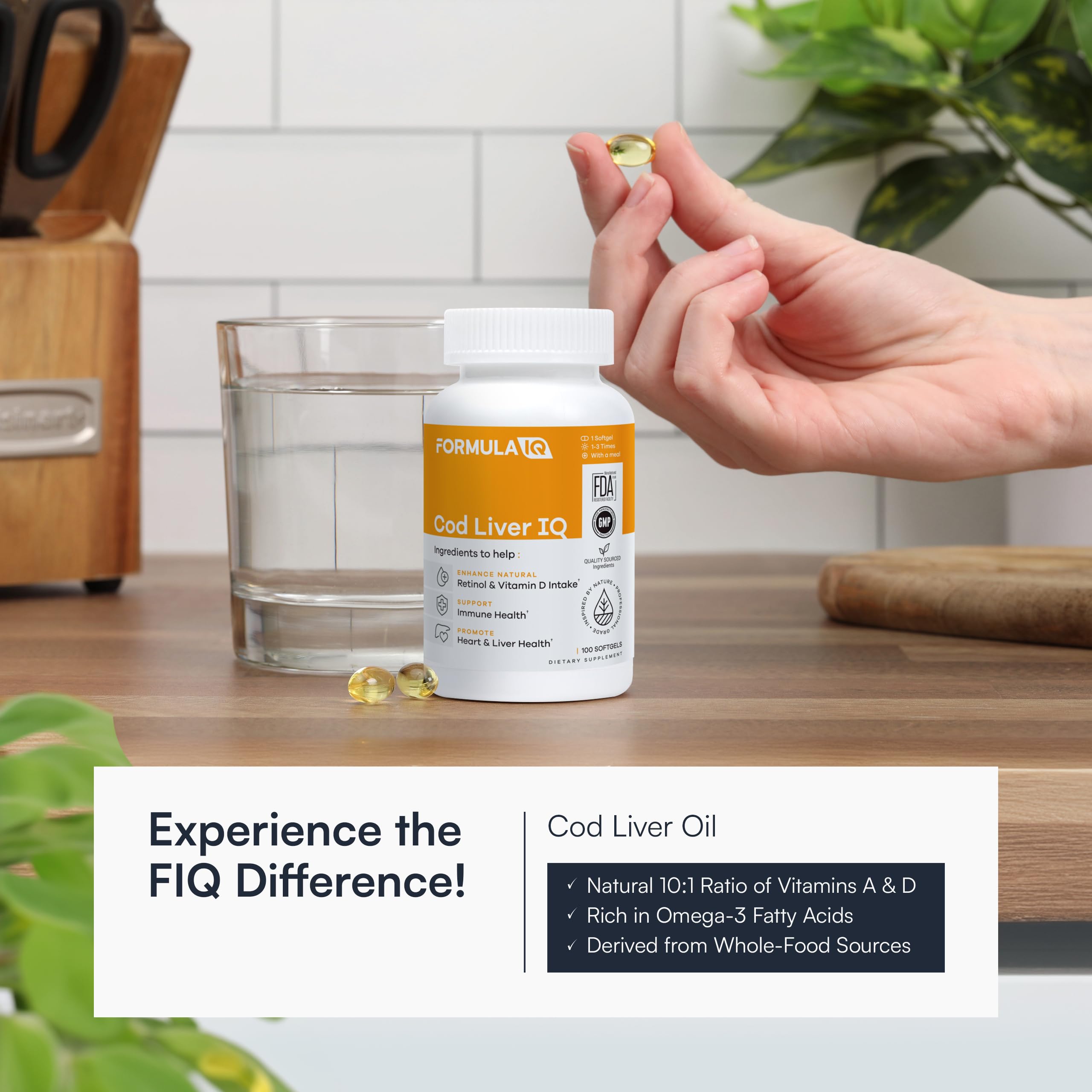 Omega-3 de Formula IQ favorece la salud del corazón y del sistema inmune