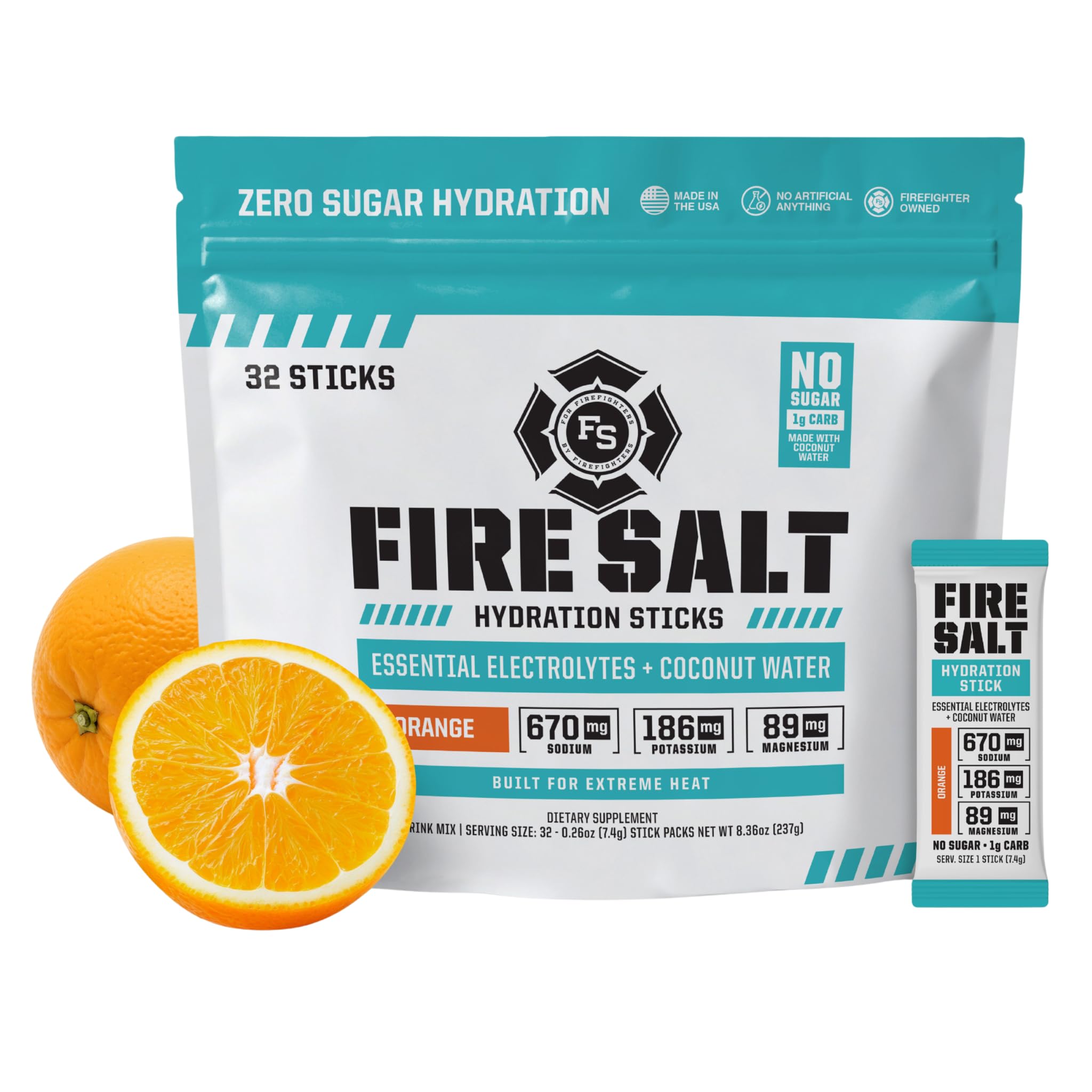 Fire Science Fire Salt Stick unidad individual para hidratación rápida en entrenamientos