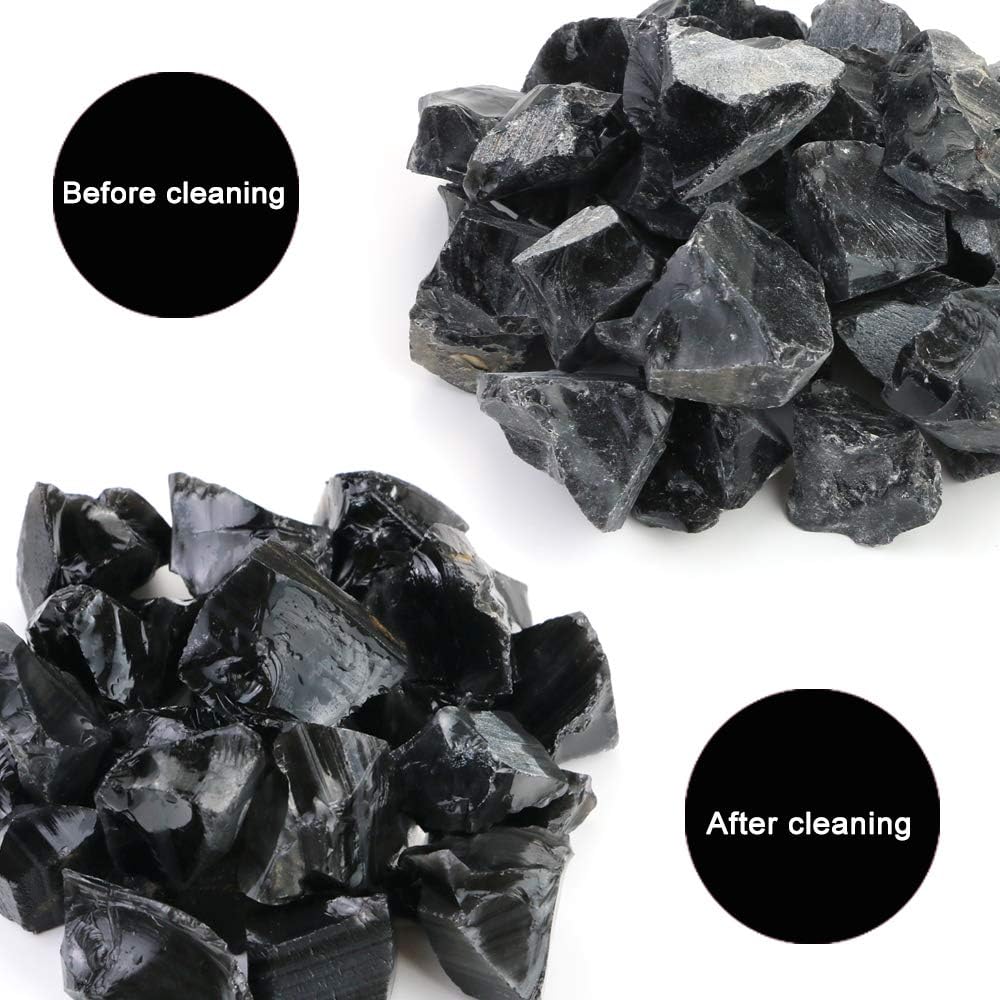 Fireboomoon obsidiana negra para decoración del hogar y colección