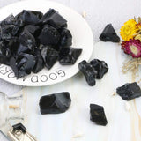 Fireboomoon obsidiana negra para proyectos de tallado y acabado