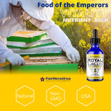 FIREWATERSTAR Royal Jelly: dosis diaria fácil con cuentagotas para comodidad.