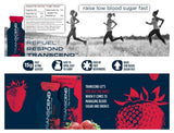 First Aid Global Transcend gel fresa sabor agradable para recargar energía