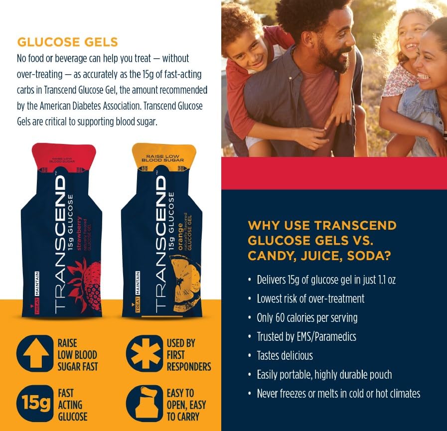 First Aid Global Transcend gel naranja en empaque práctico para llevar