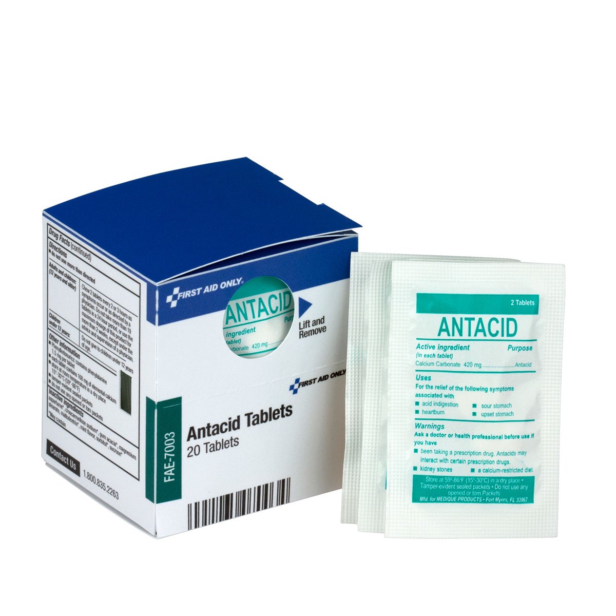 First Aid Only Miel Manuka 525+ mg/kg: empaque compacto para uso diario.