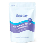 FIRST DAY gominolas para adolescentes, botella del producto, promueven descanso nocturno.
