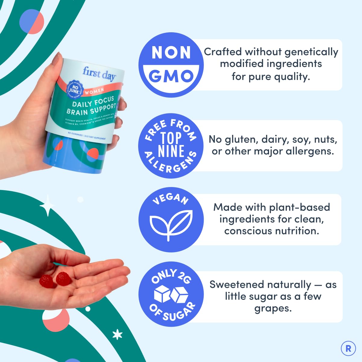 FIRST DAY etiqueta natural sin artificios para consumo diario