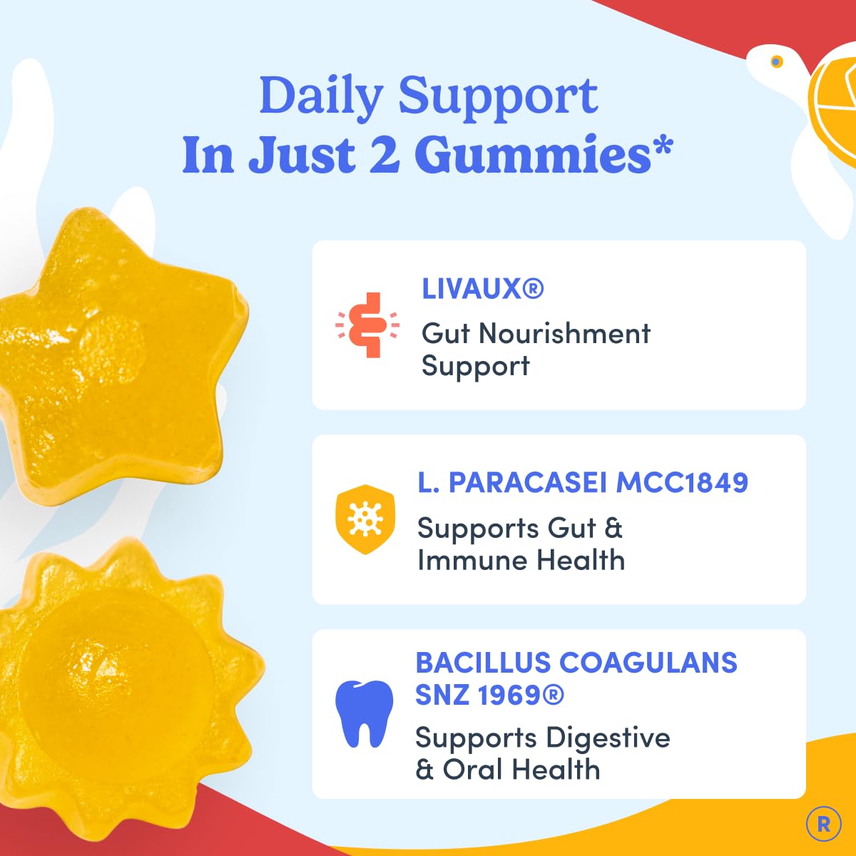 Gomitas FIRST DAY para dientes sanos y salud bucal infantil