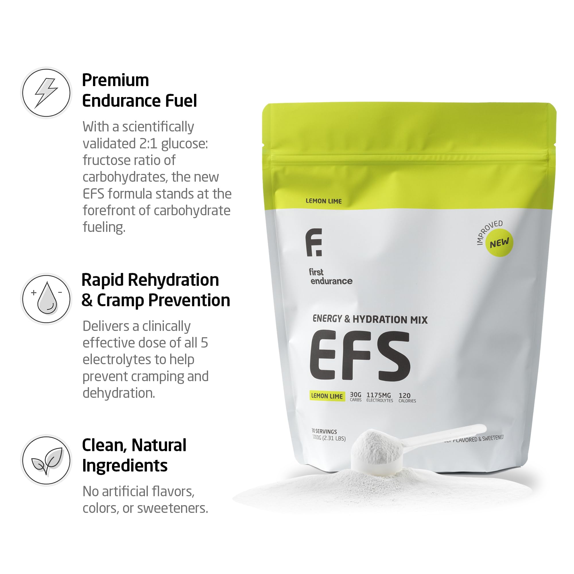 EFS FIRST ENDURANCE, dosificador de polvo para dosis rápida de energía.