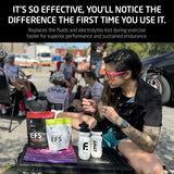 Escena de entrenamiento con EFS para resistencia y triatlón.