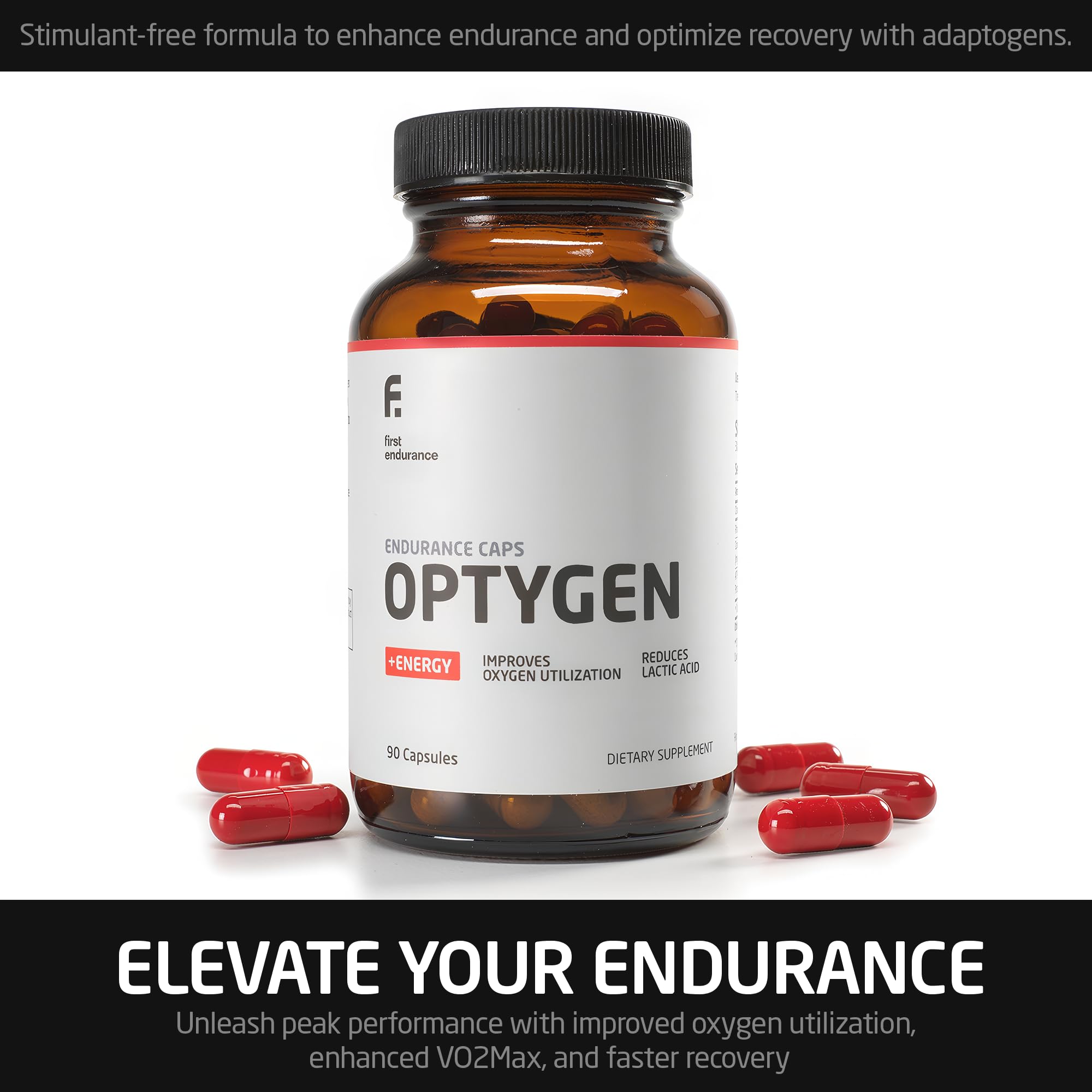 Escena de consumo diario de FIRST ENDURANCE Optygen para energía sostenida.