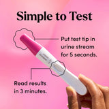 FIRST RESPONSE: empaque sencillo y diseño blanco para almacenamiento fácil.