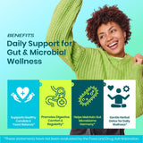FIRSTORGANIC cápsulas diarias para facilitar una rutina de bienestar y balance intestinal.