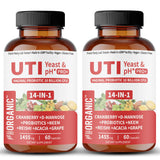 Envase FIRSTORGANIC UTI Yeast Pro+ para uso diario.