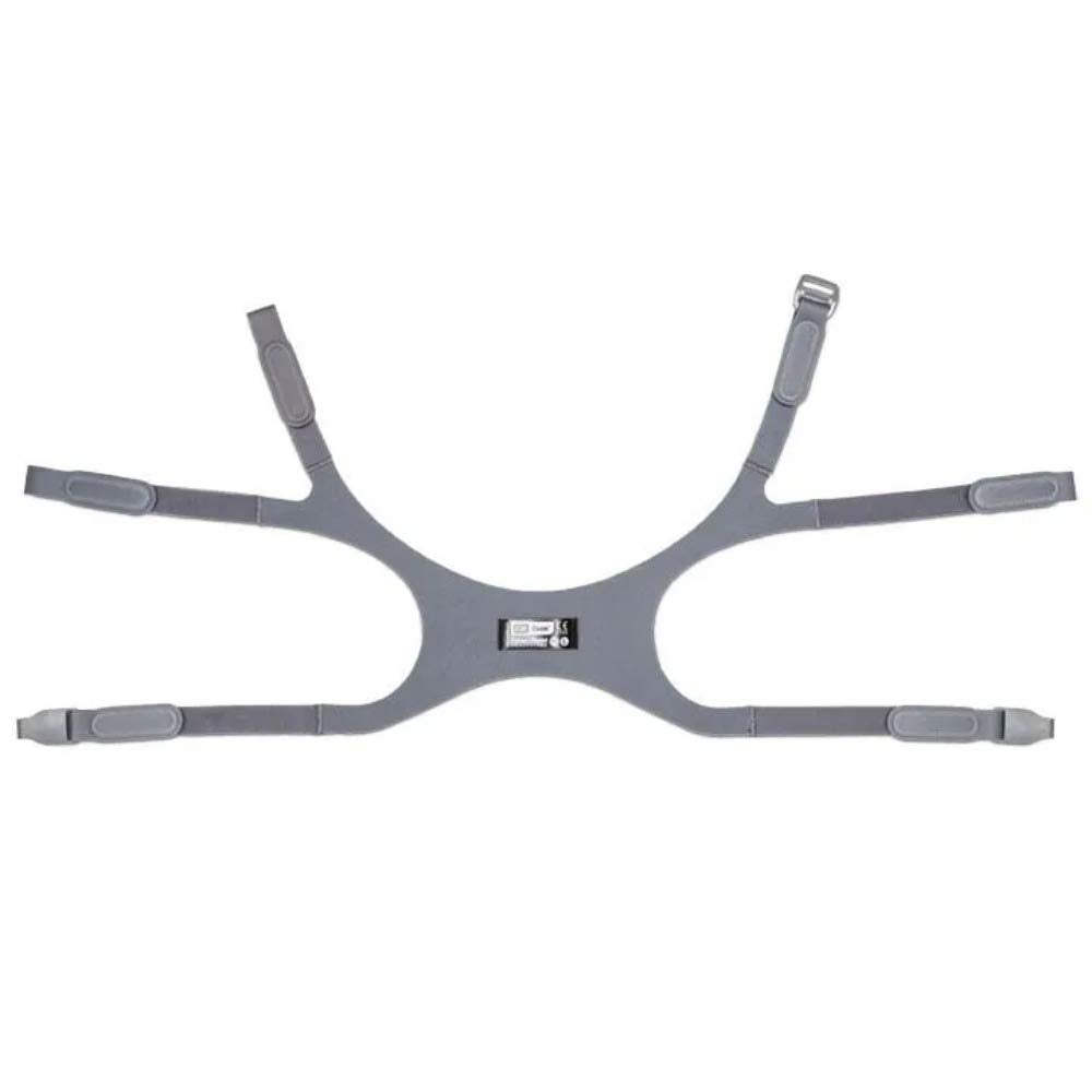 Fisher Paykel Healthcare cabezal ErgoFit Breath-o-prene, vista frontal y ajuste cómodo para la noche.