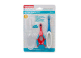 Cepillo de dedo Fisher-Price para limpieza suave de las encías del bebé.