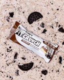 Fit Crunch barra proteica pack leche y galletas, snack rápido y nutritivo.