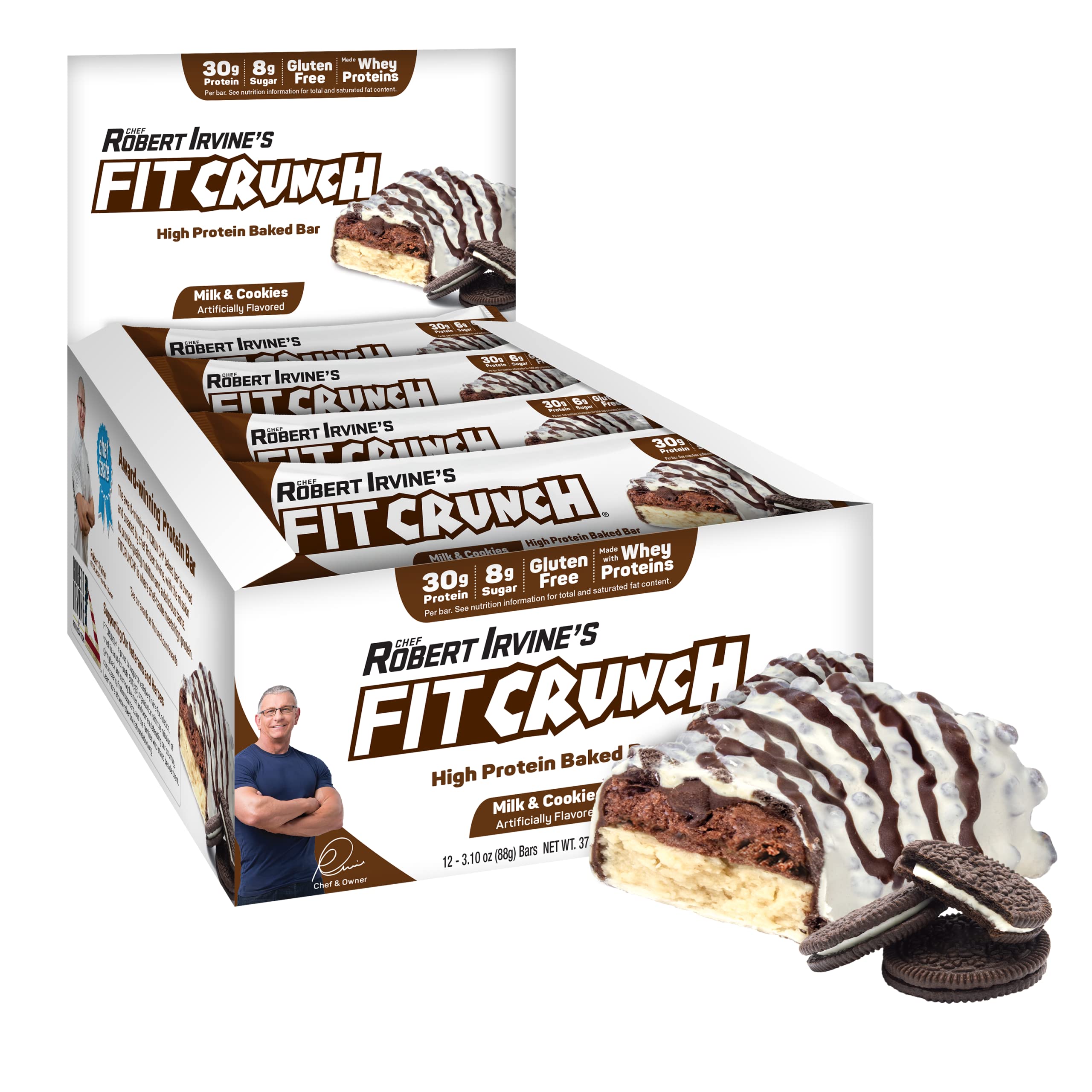 Fit Crunch barra proteica seis capas, snack equilibrado tras entreno.