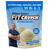 Proteína Fit Crunch Tri-Blend en lata, sabor vainilla batido, ideal para comenzar el día.