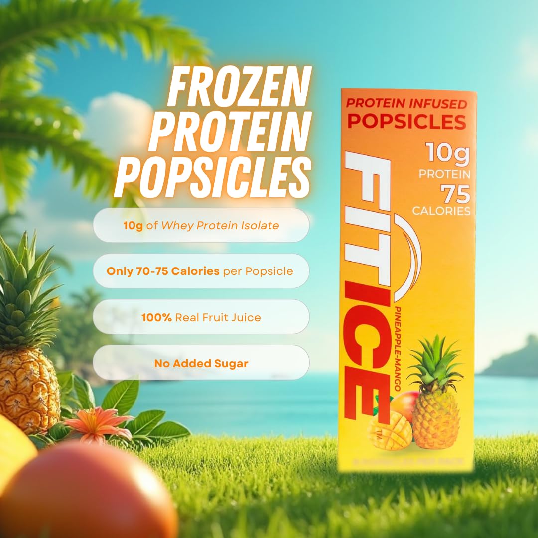 FIT ICE Niños y adultos: postre helado con proteína para temporadas de calor.