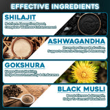 FITBOOST gomitas de Shilajit, dosis diaria conveniente.