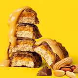 Barra FitCrunch con 3 g de azúcar, sabor delicioso y control de ingesta.