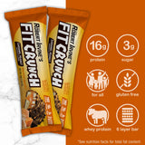 Barra FitCrunch con 190 calorías, perfecta para snack entre comidas.