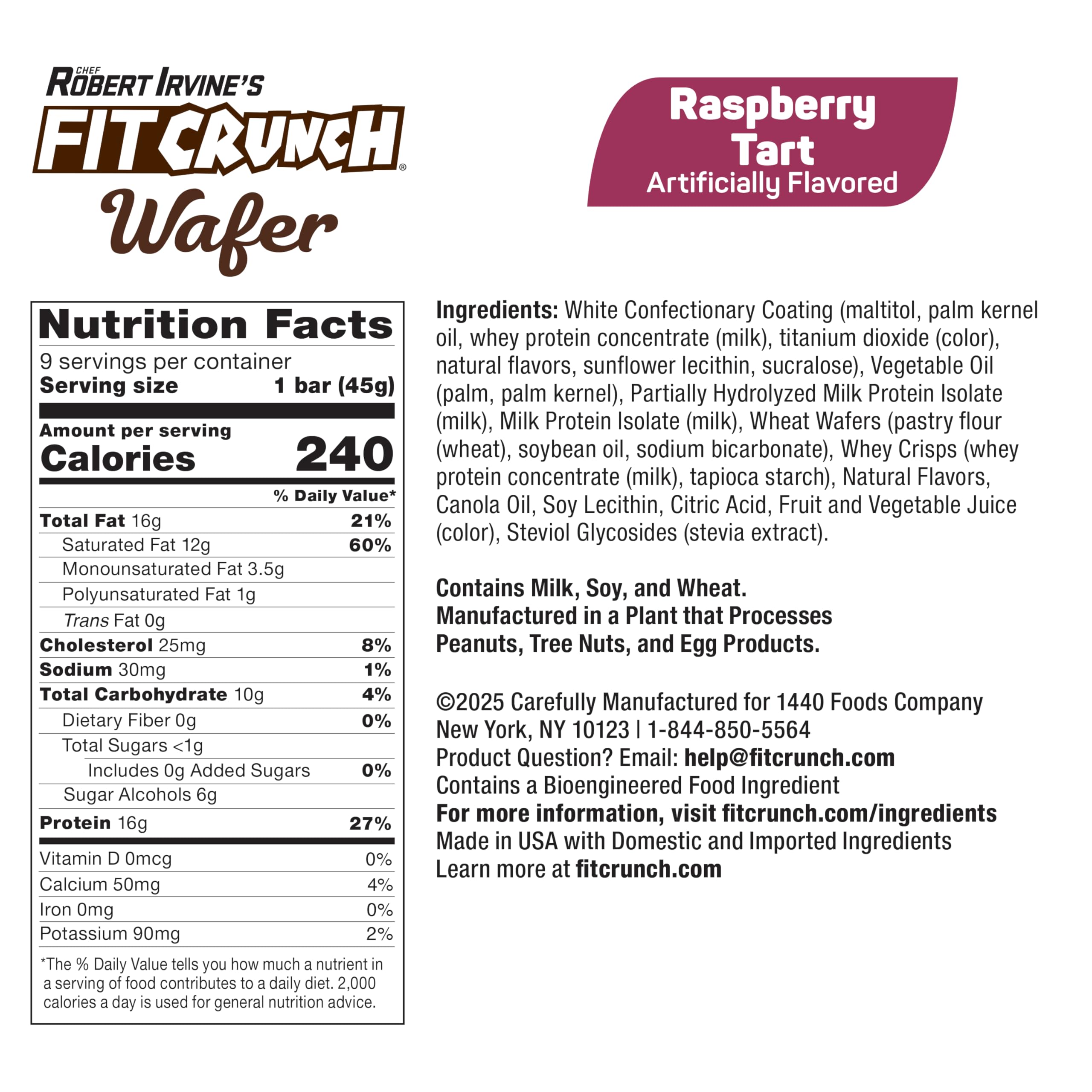 FITCRUNCH barra oblea centro-cremoso frambuesa, merienda satisfactoria tras entreno.