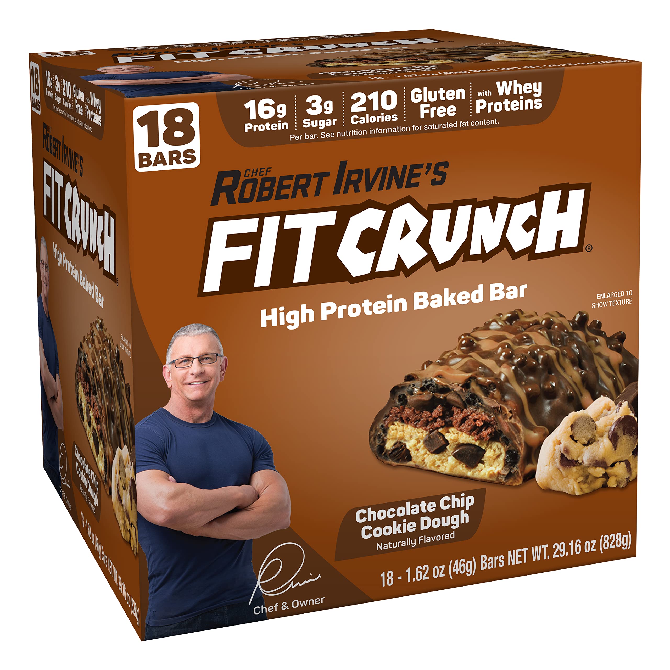 barra FITCRUNCH porciones 6 capas en empaque práctico.